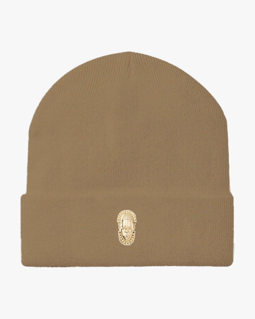 Queen Idia Khaki Beanie